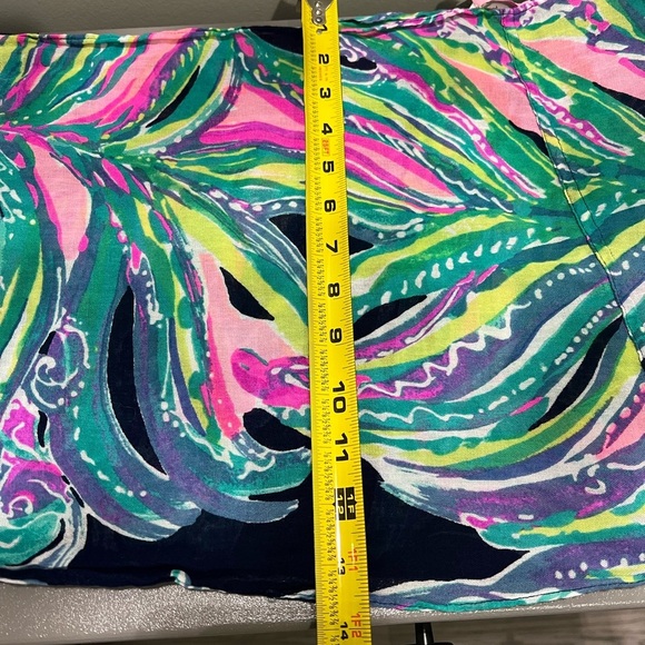 Lilly Pulitzer Green and Pink Infinity Loop Scarf - Picture 5 of 5